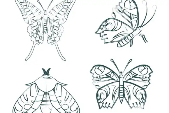100 Procreate Butterflies Stamp Brush 3 100 procreate butterflies stamp brush (5) 380