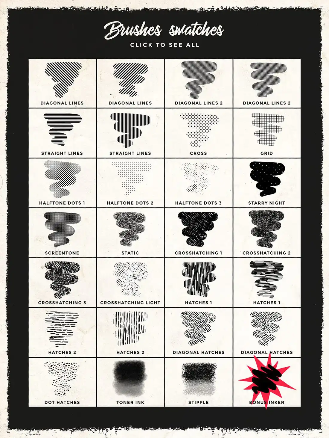100+ Unique Brushes, Textures & Effects 31 06380