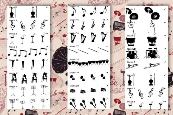 20 Procreate Music Stamps Brush 3 20 procreate music stamps brush (2) 380