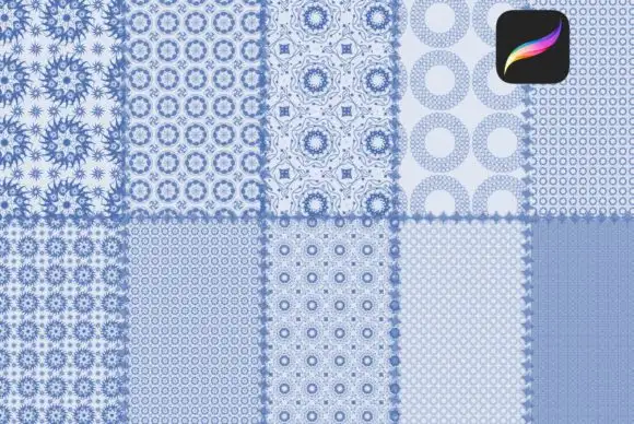 30 Seamless Baroque Pattern Brushes 3 30 seamless baroque pattern brushes (4) 380