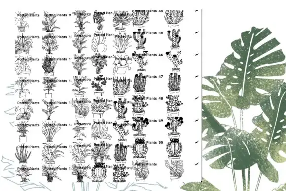 50 Procreate Potted Plant Stamps 3 50 procreate potted plant stamps (2) 380