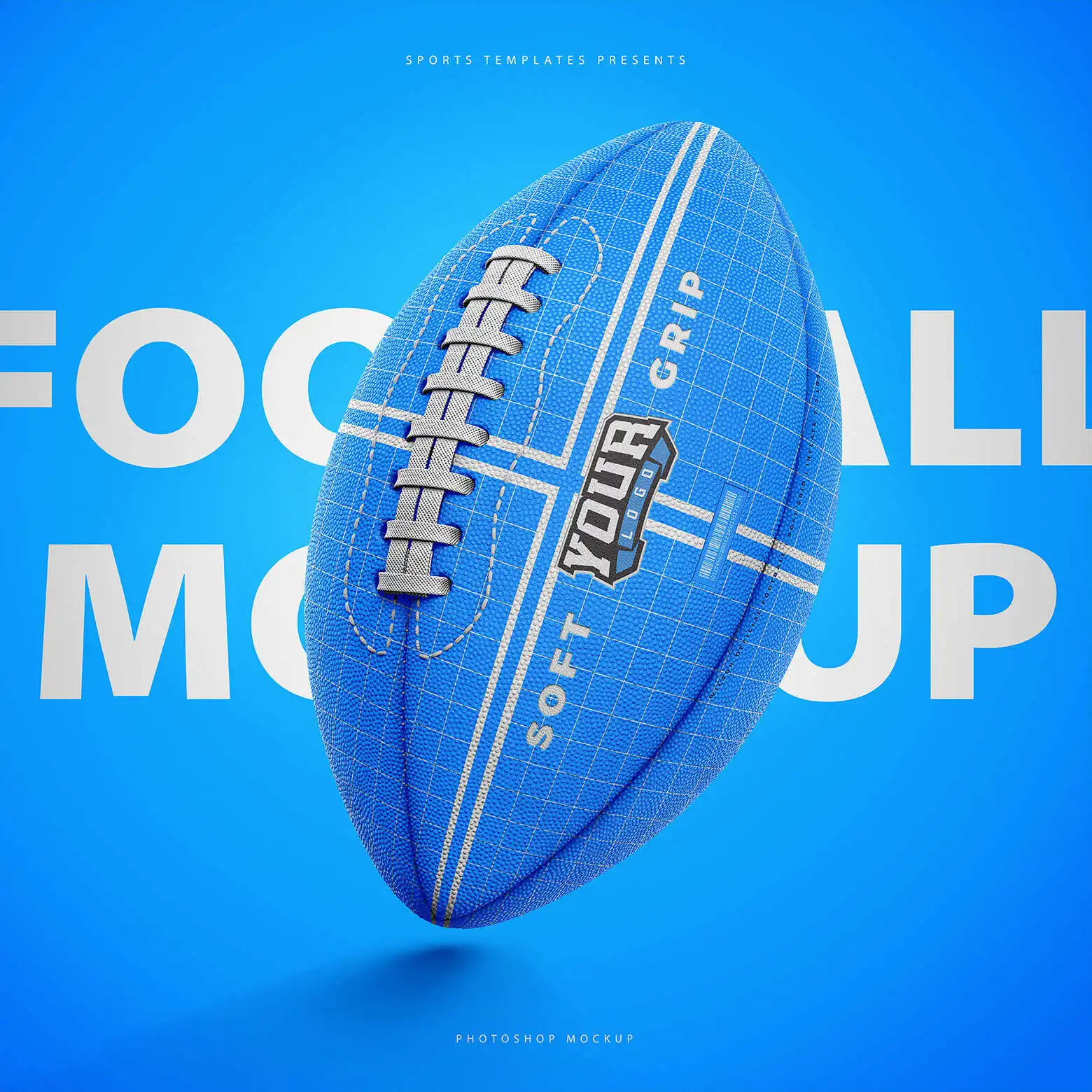 AMERICAN FOOTBALL BALL MOCKUP 4 06736