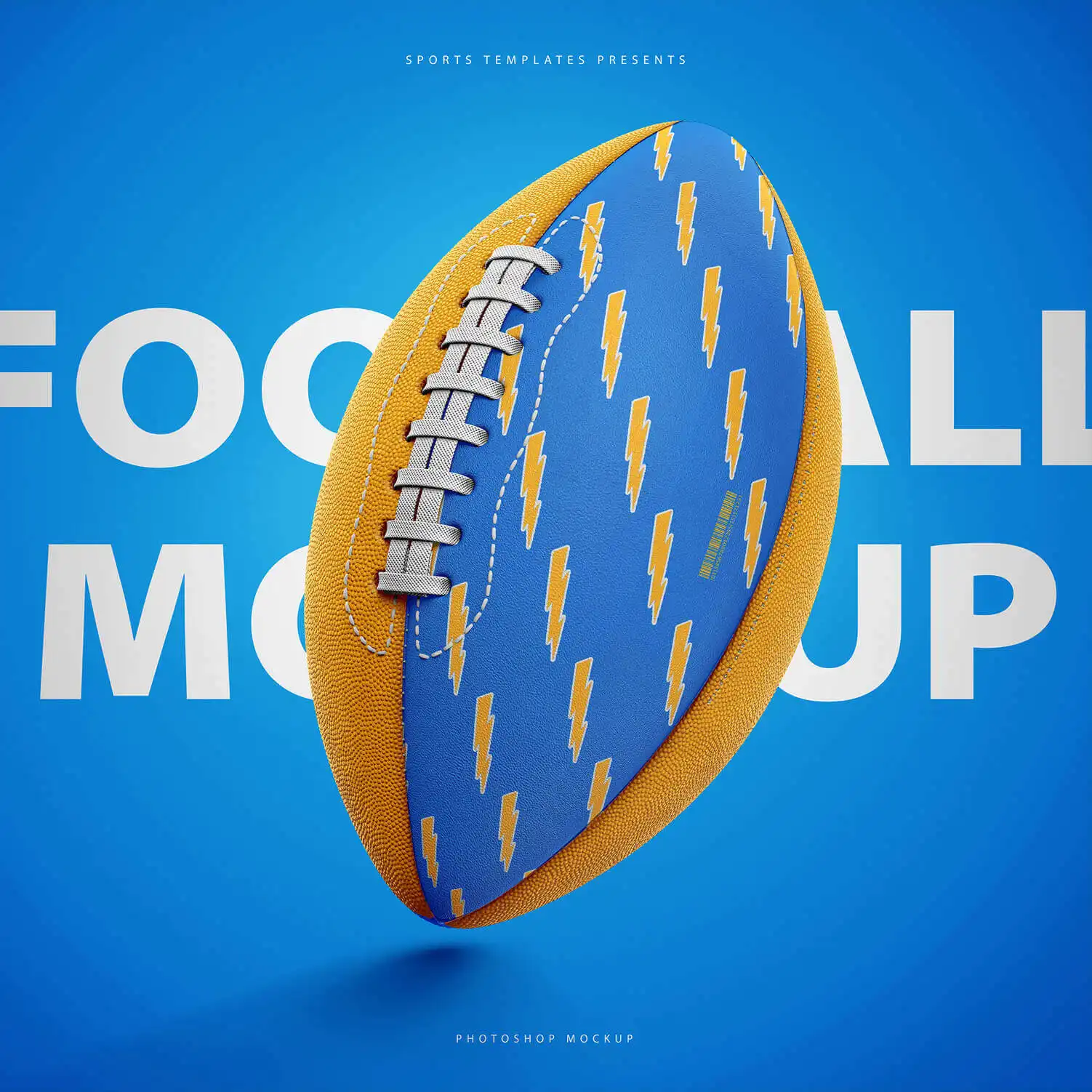 AMERICAN FOOTBALL BALL MOCKUP 10 06736