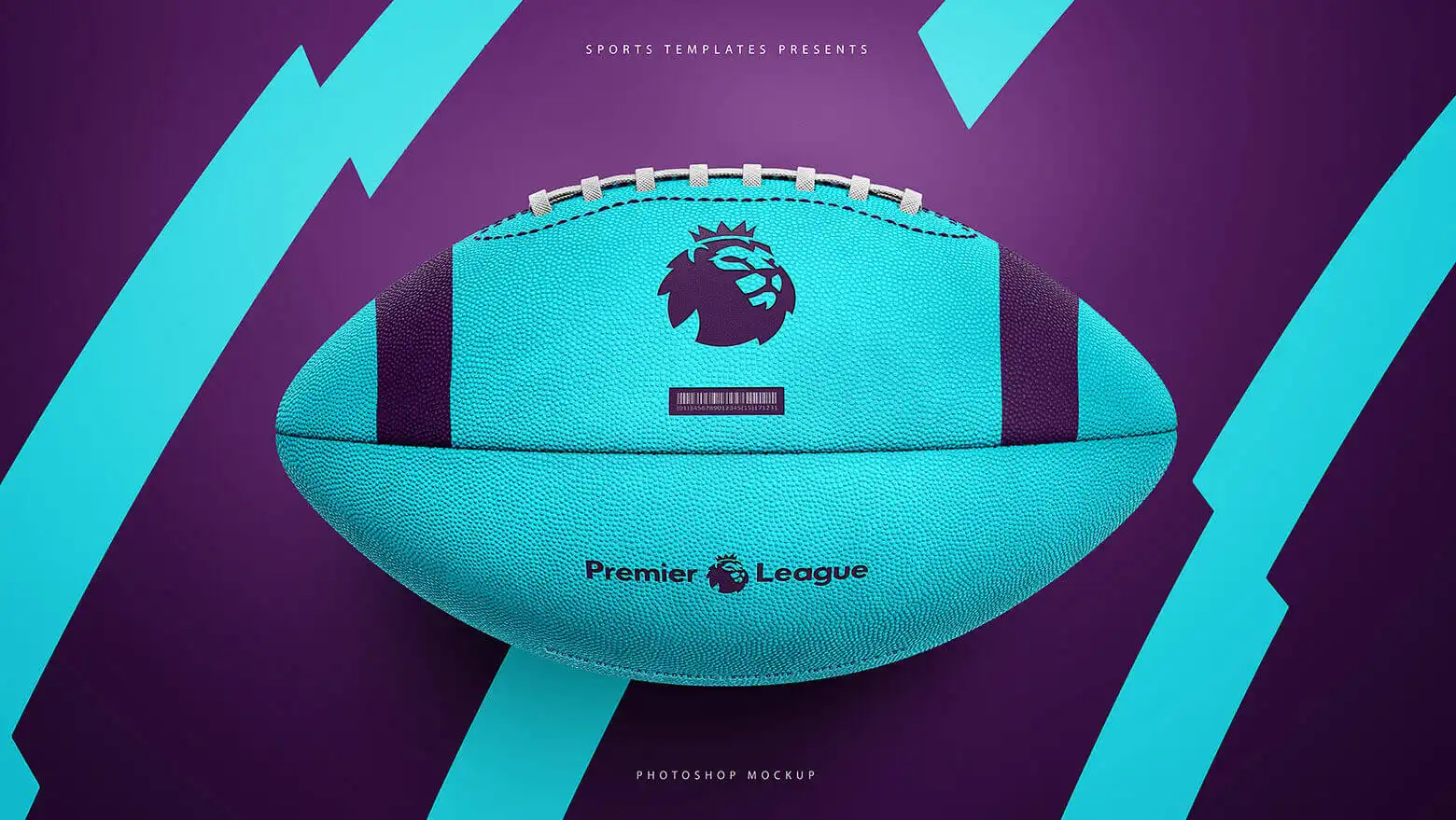 AMERICAN FOOTBALL BALL MOCKUP 11 06736