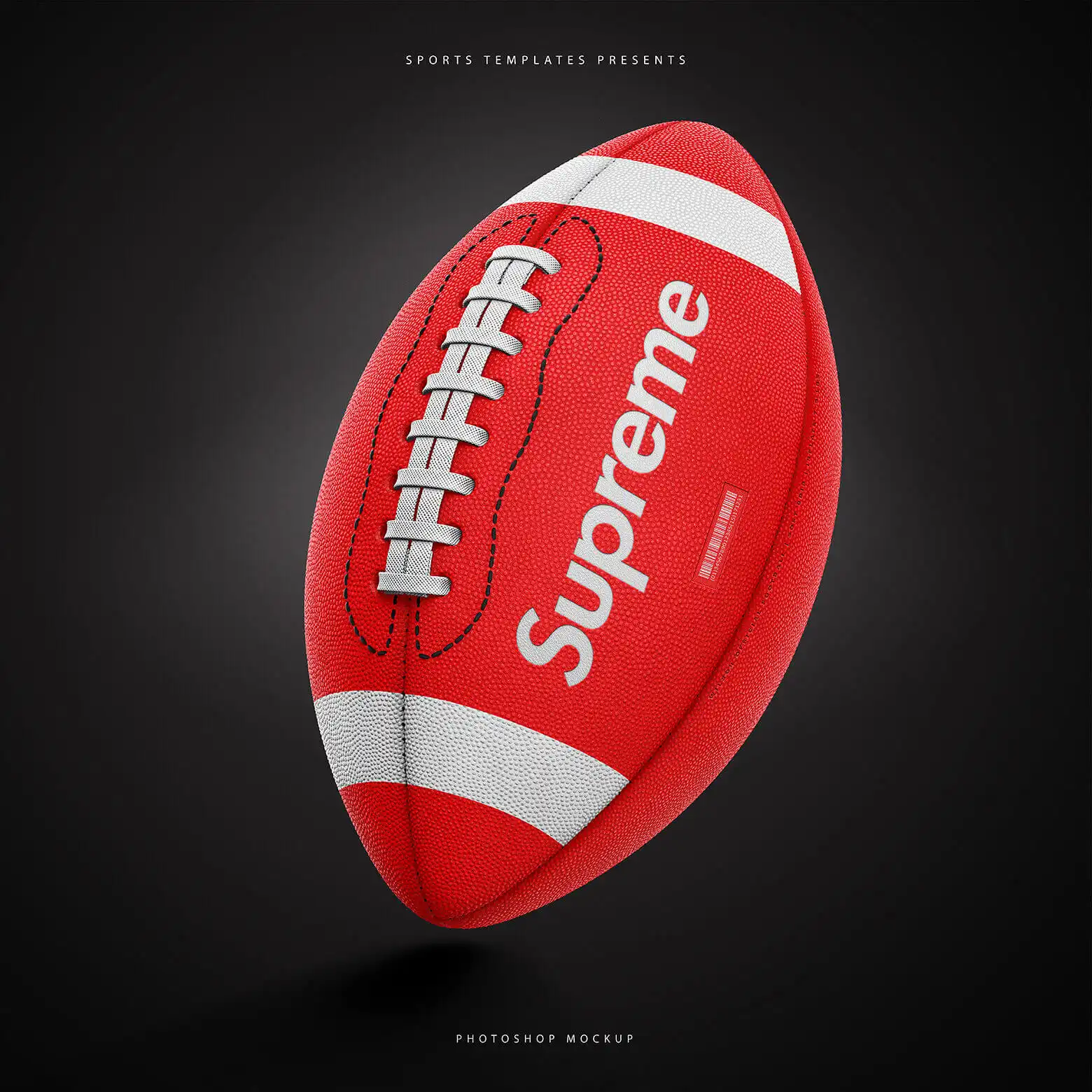 AMERICAN FOOTBALL BALL MOCKUP 5 06736