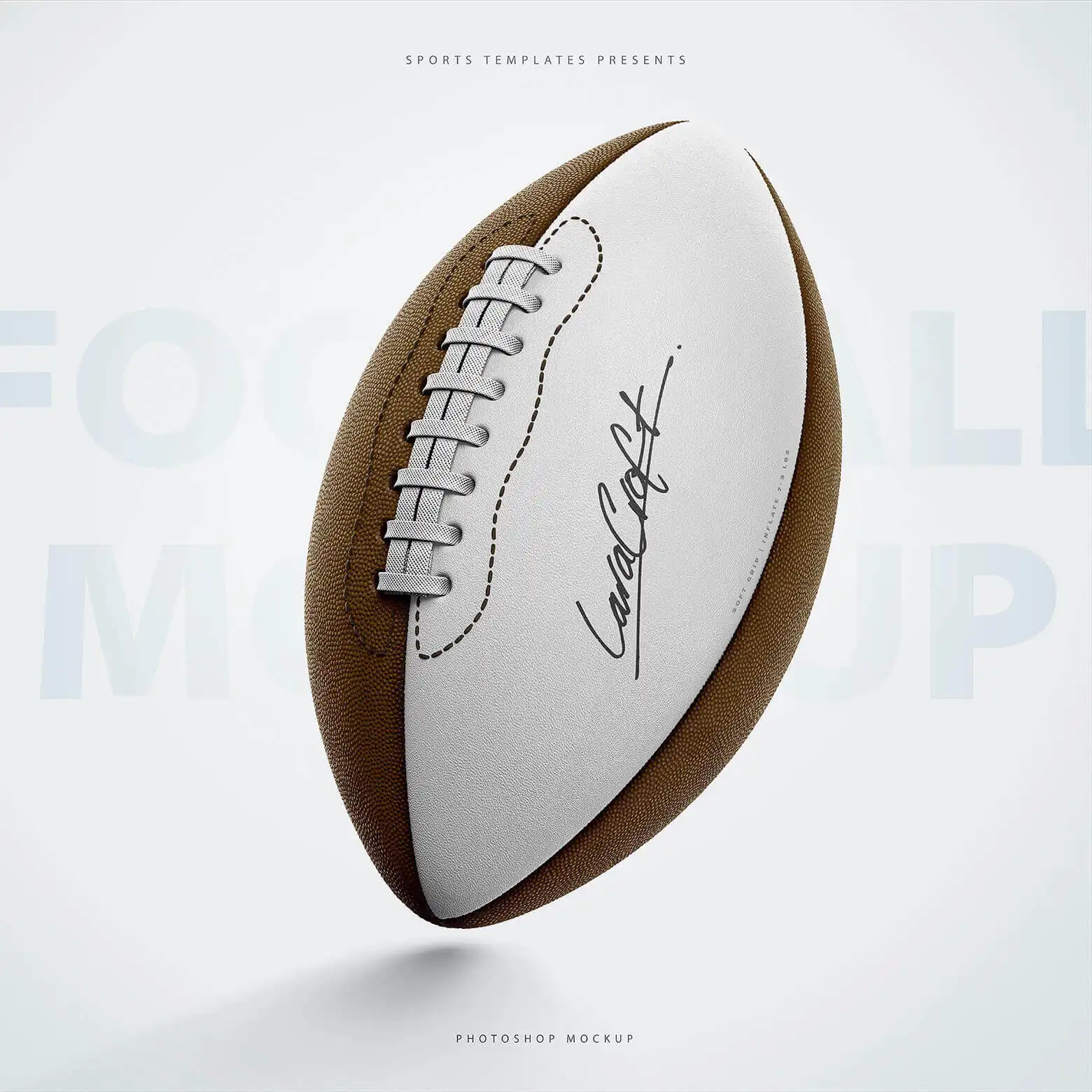AMERICAN FOOTBALL BALL MOCKUP 13 06736