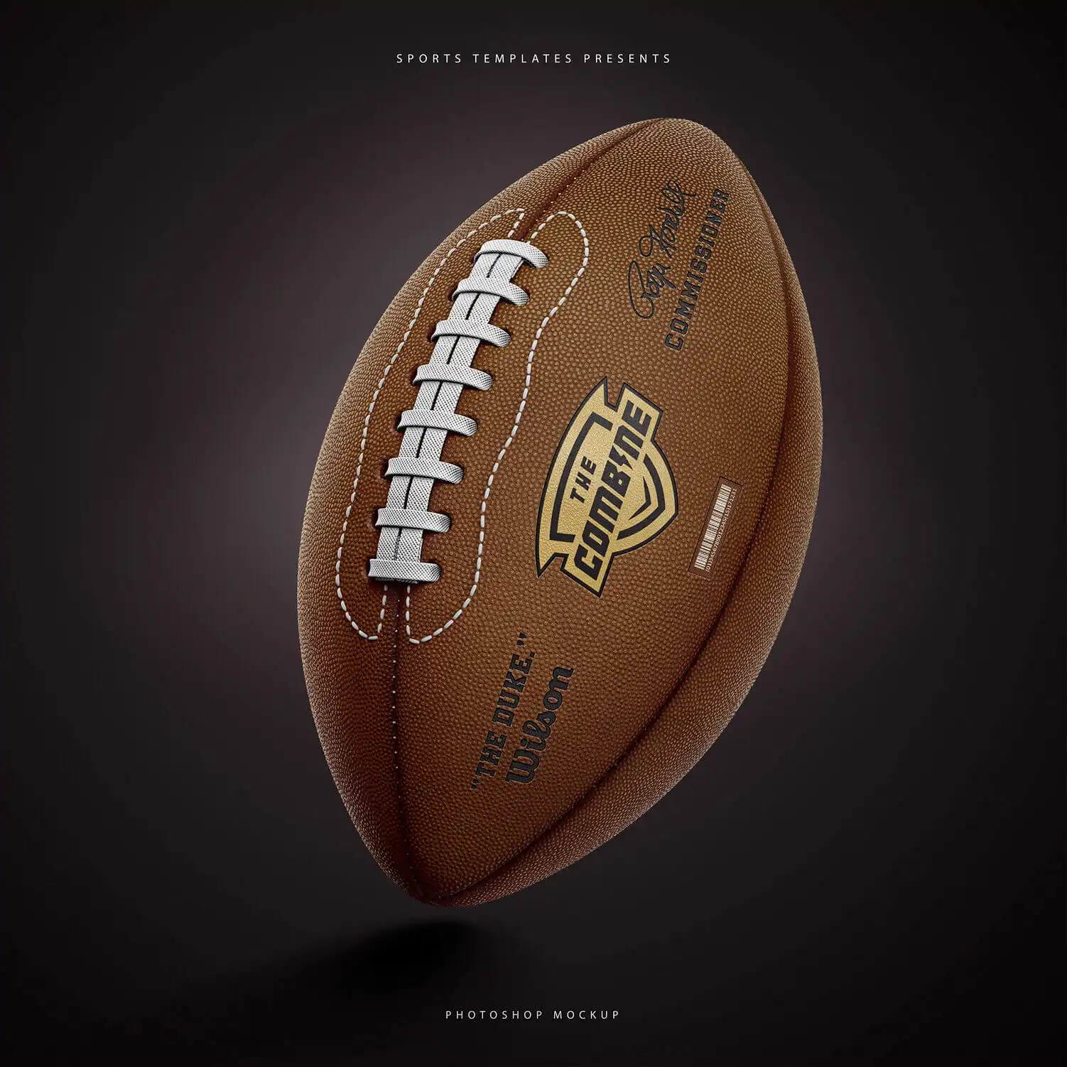 AMERICAN FOOTBALL BALL MOCKUP 8 06736