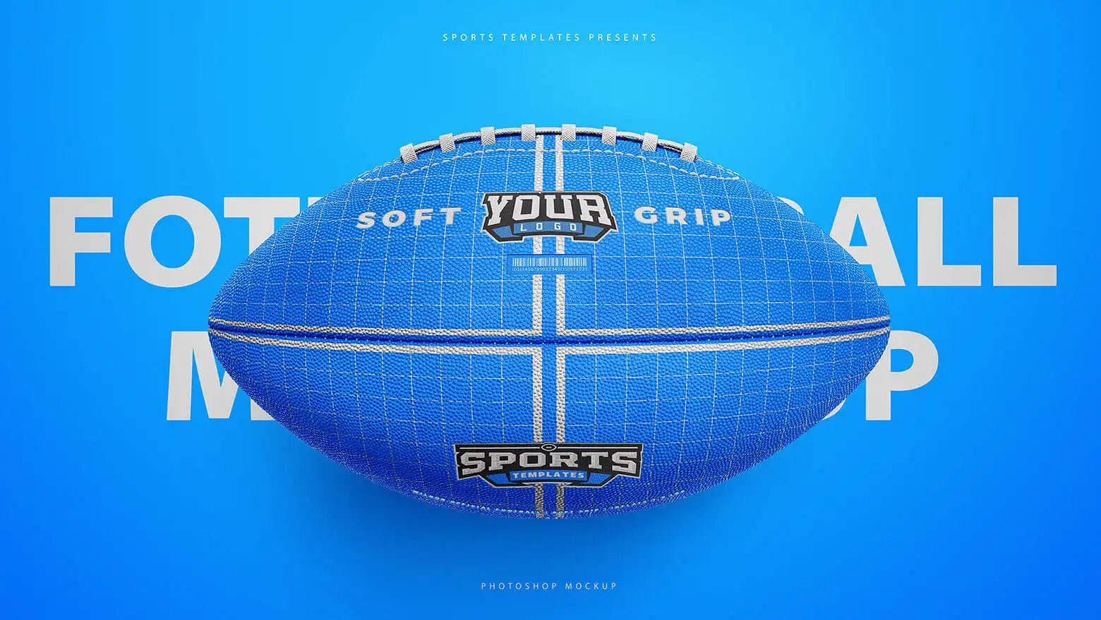 AMERICAN FOOTBALL BALL MOCKUP 7 06736