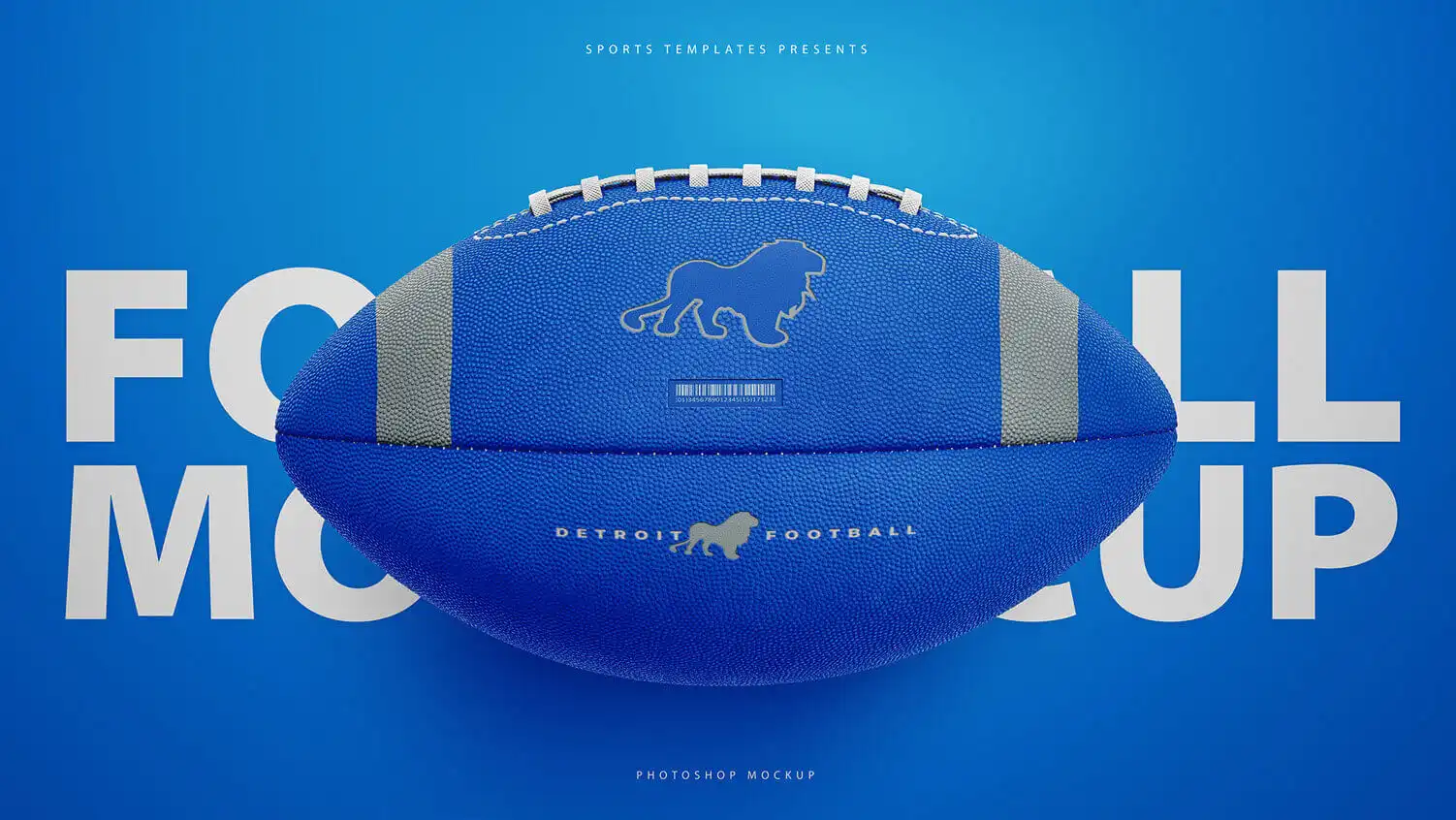 AMERICAN FOOTBALL BALL MOCKUP 14 06736