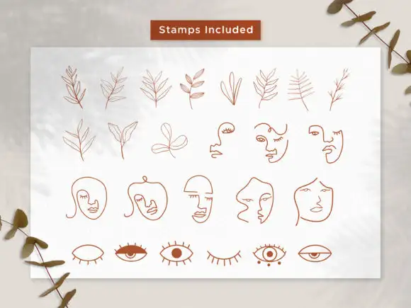 Boho Procreate Stamp Brushes 6 061005