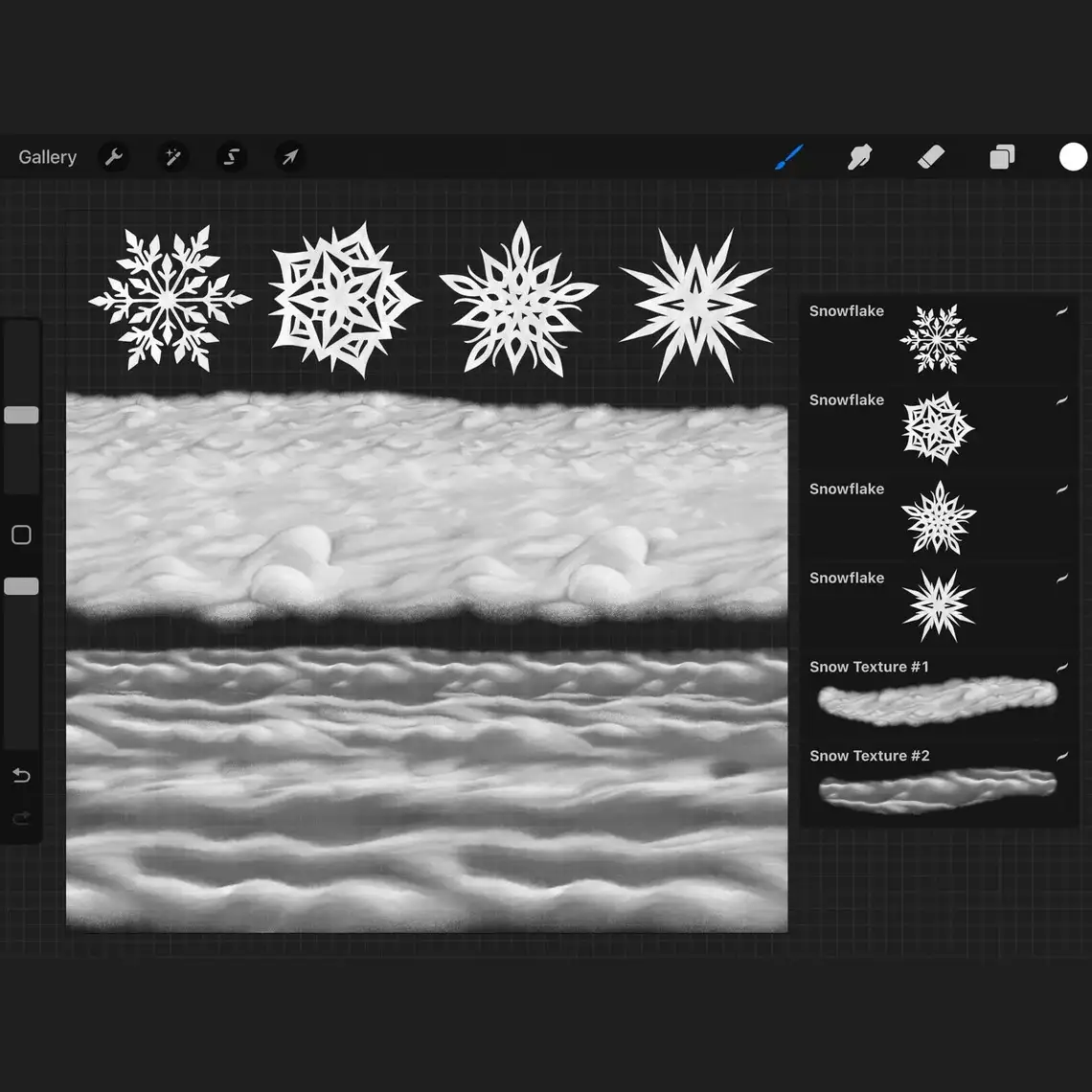 Christmas Brushes Set 50+ (Texture, Garlands, Snow and much more) 10 06440