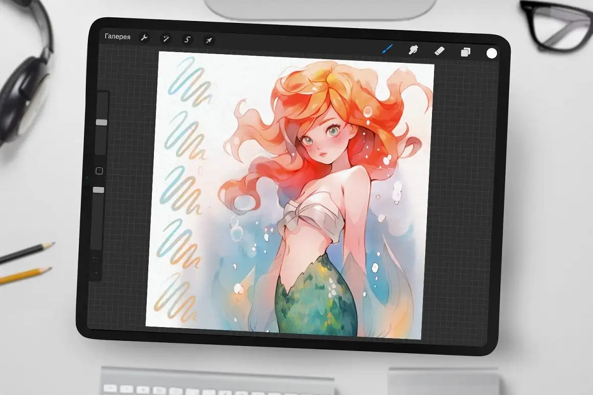Neptune Watercolor Brushes 6 06440