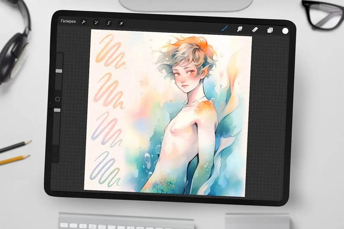 Neptune Watercolor Brushes 7 06440