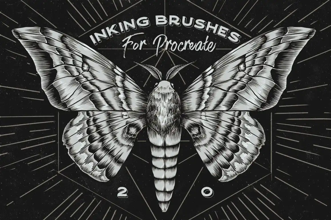 Procreate Inking brushes - set of 20 4 06380