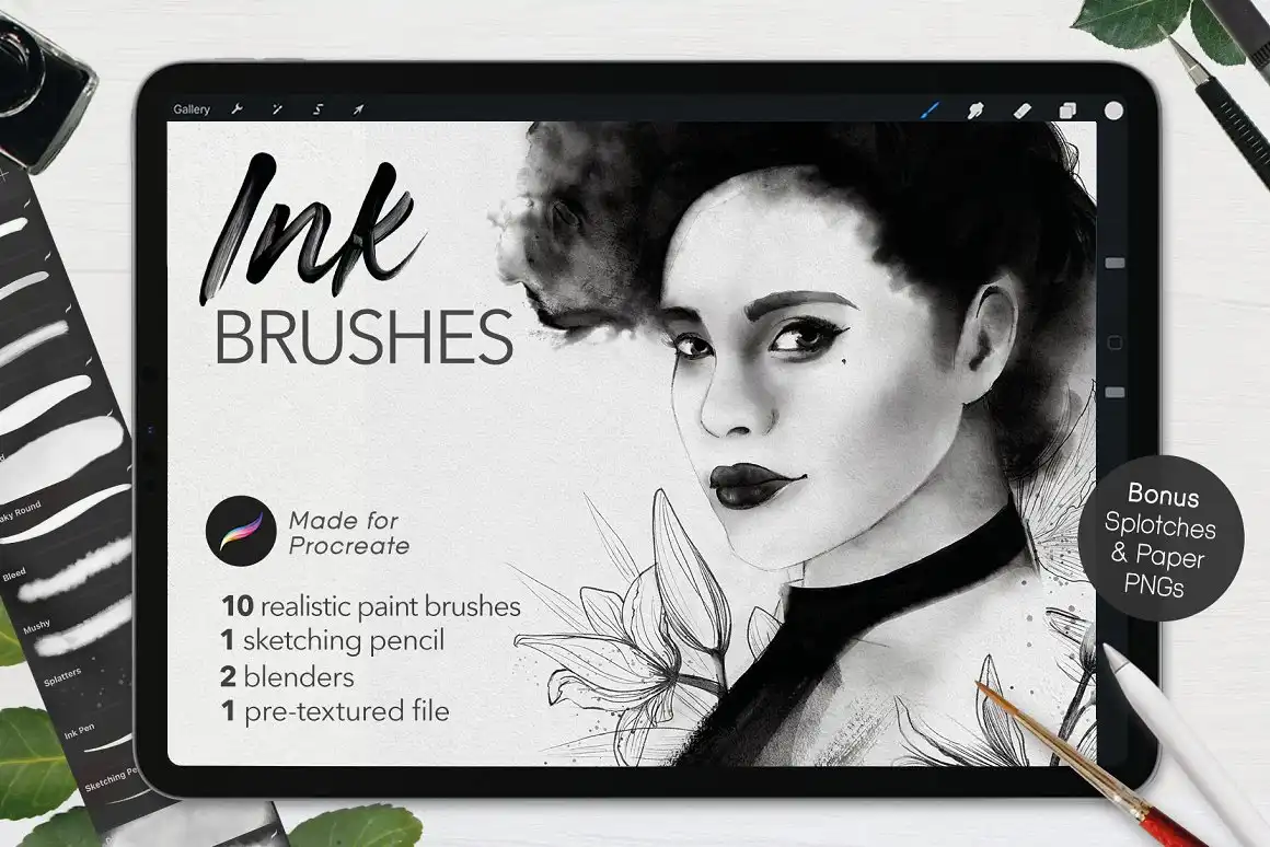 Ultimate Ink Brushes - Procreate 6 06700