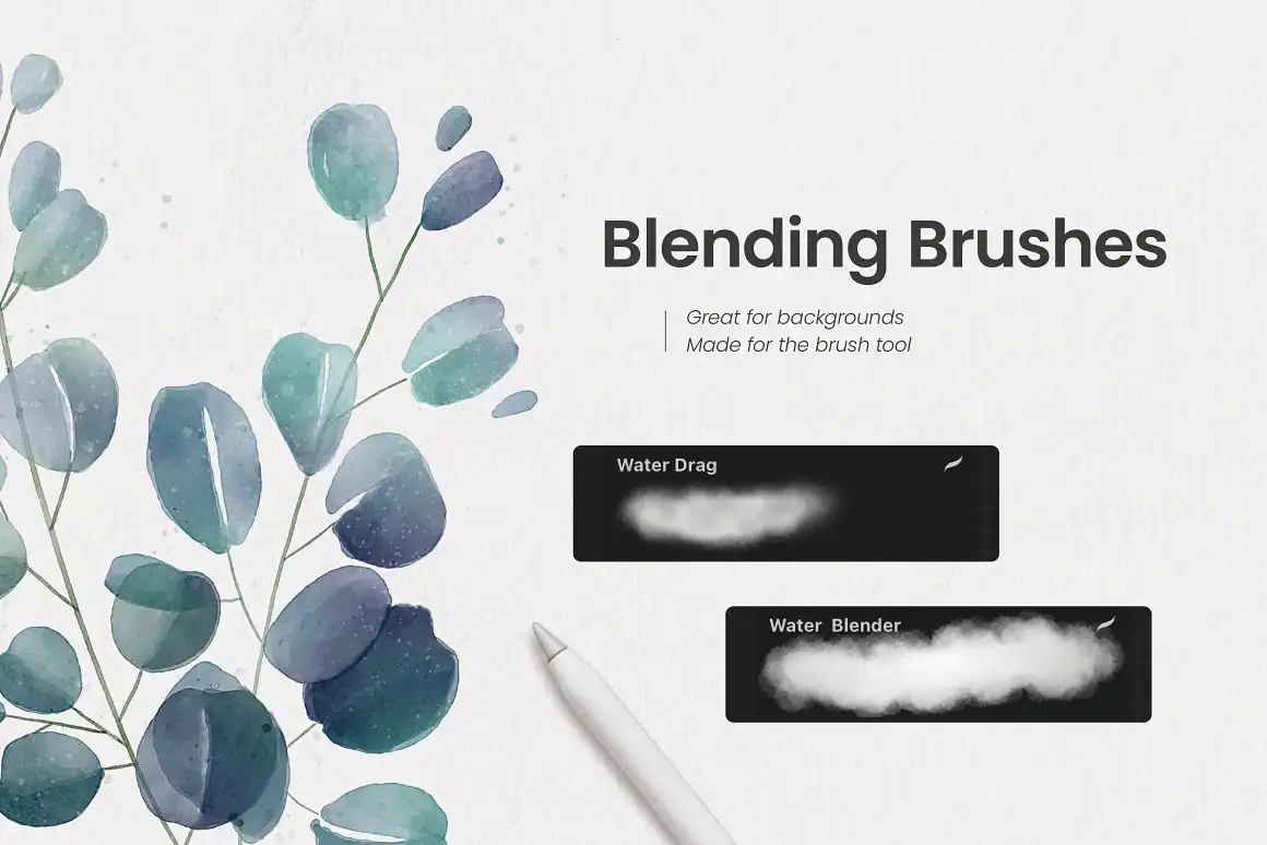 Watercolor Brushes • Procreate 4 06718