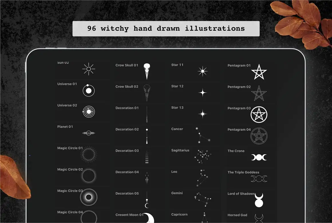 Witchcraft Stamps - Brushes for Procreate 10 06380