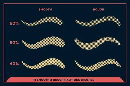 BLACK MAGIC HALFTONES - VECTOR HALFTONE PATTERN BRUSHES FOR ADOBE ...