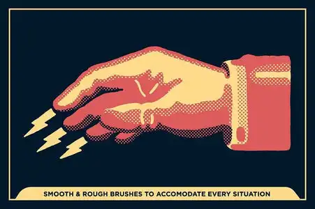 BLACK MAGIC HALFTONES - VECTOR HALFTONE PATTERN BRUSHES FOR ADOBE ILLUSTRATOR 35 black magic halftones vector halftone pattern brushes for adobe illustrator36 302