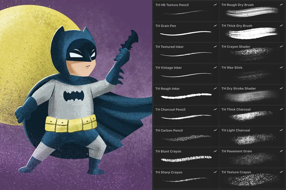 Dry Texture Brushes for Procreate 7 061005