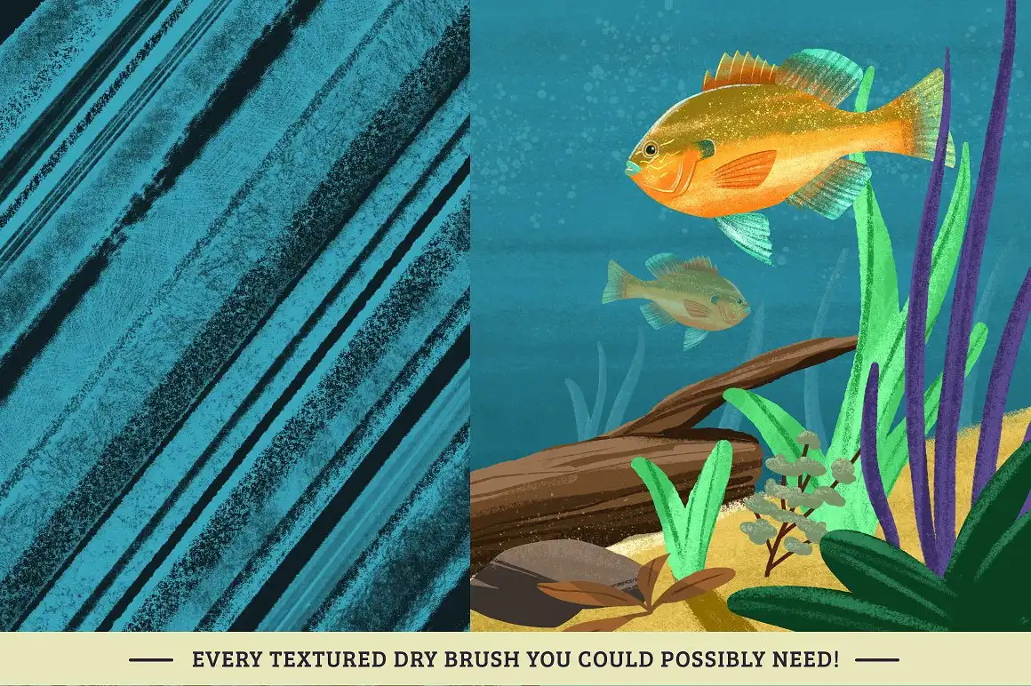 Dry Texture Brushes for Procreate 5 061005