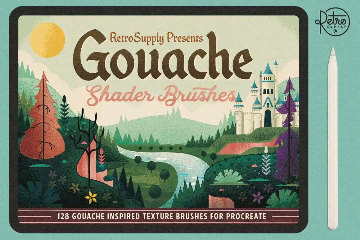 Gouache Shader Brushes for Procreate 13 gouache shader brushes for procreate (16) 380