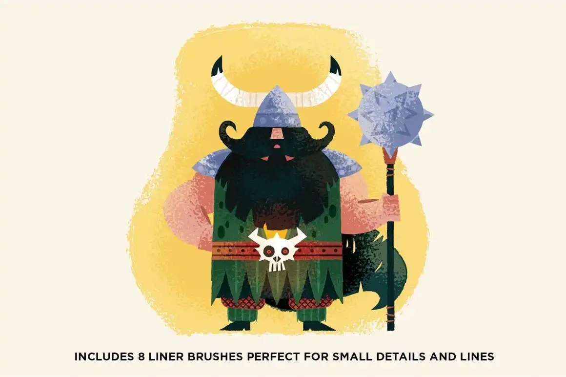Gouache Shader Brushes for Procreate 11 gouache shader brushes for procreate (2) 380