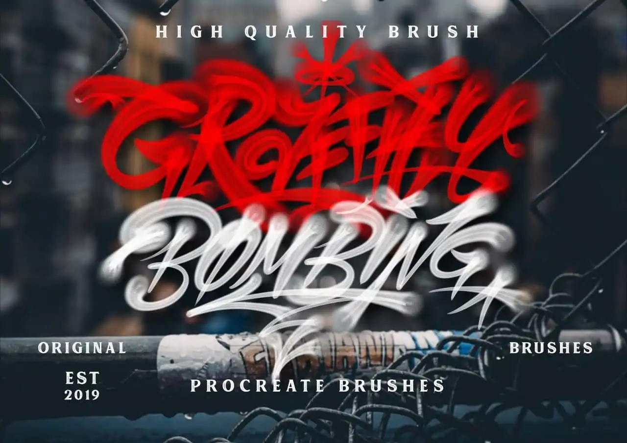 GRAFFITI BRUSHES for Procreate 9 06736