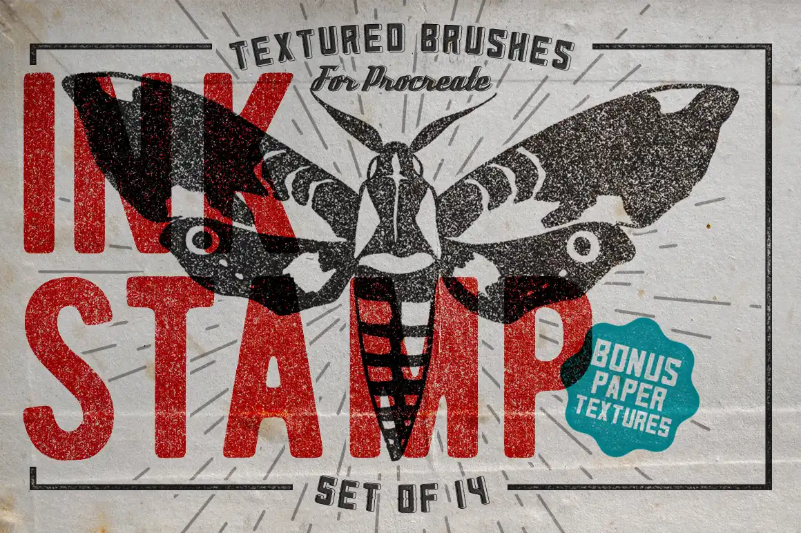 Ink Stamp Brush for Procreate 4 06380