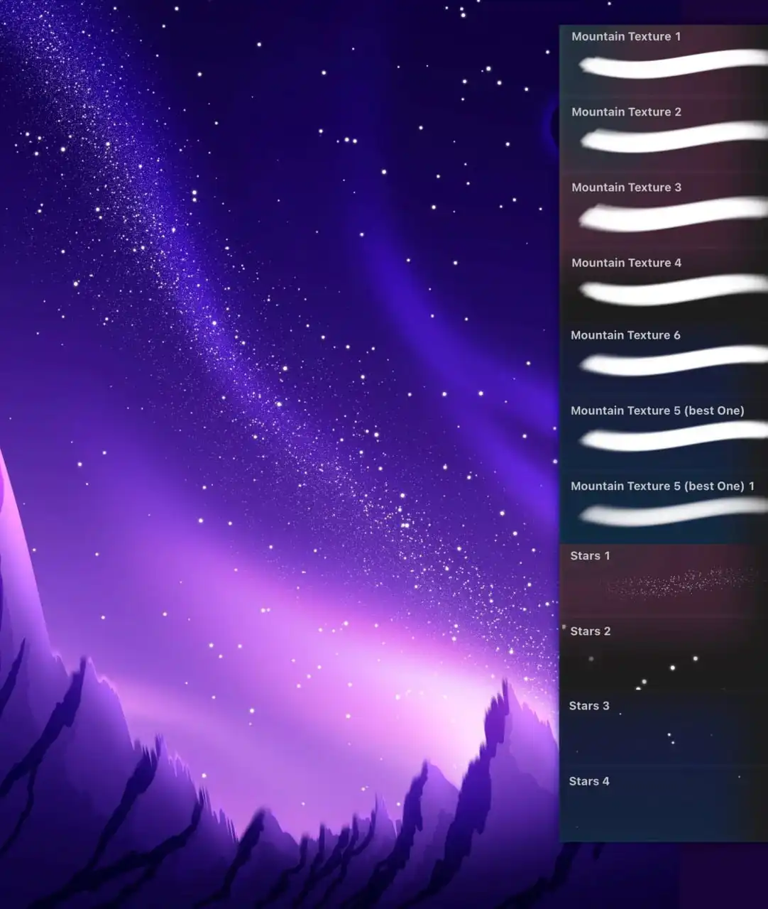 45 Landscape Illustration Procreate Brushes with Various Patterns 3 landscape brushes for procreate (4) 380