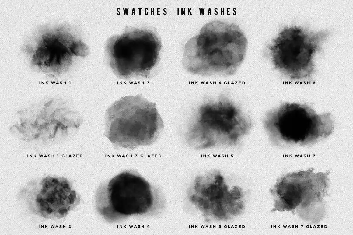 Procreate Ink brushes , set of 36 6 06380
