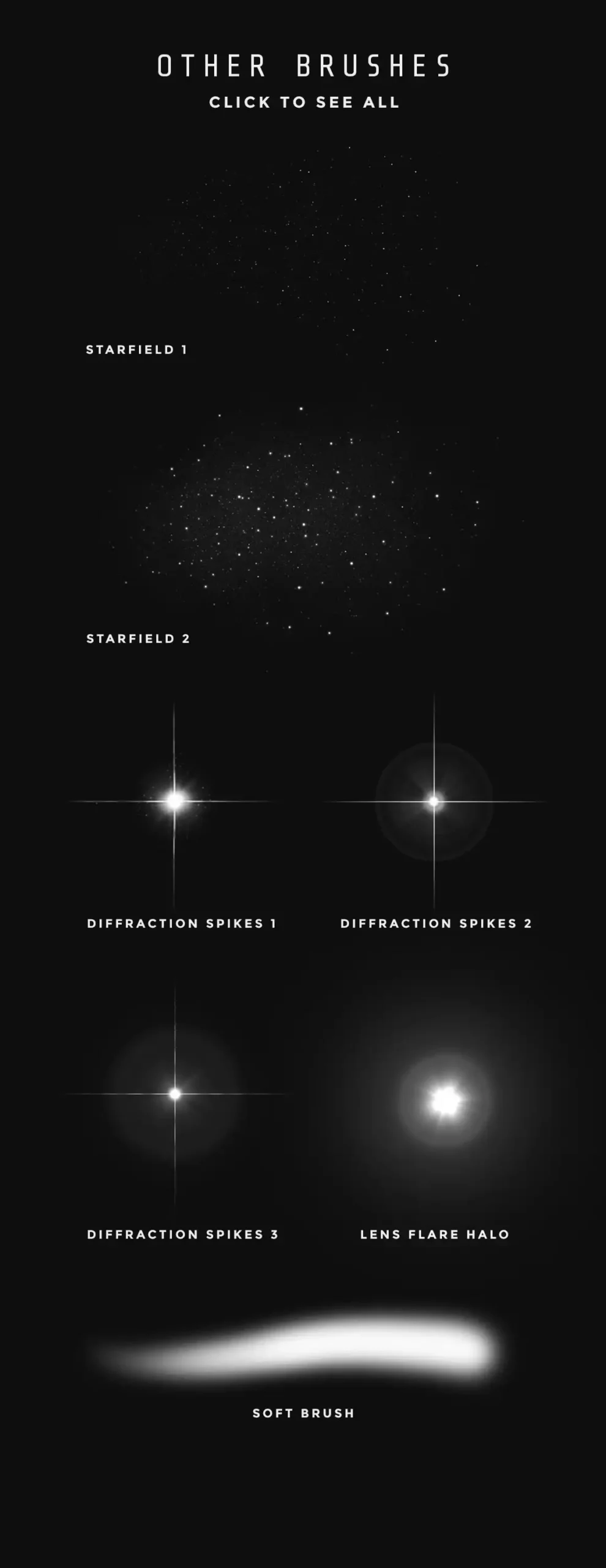 Space Procreate brushes - Set of 24 8 06380