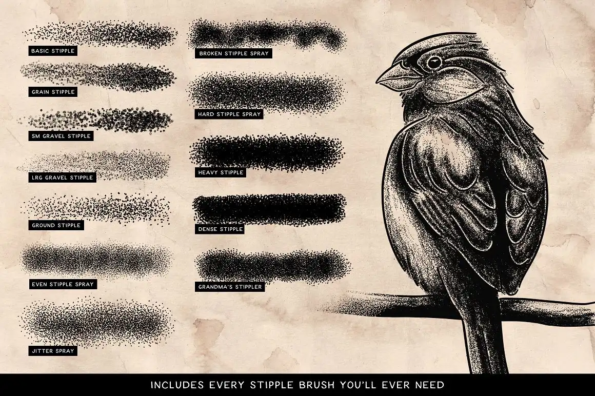 Stipple Shading Brushes for Affinity 4 061005
