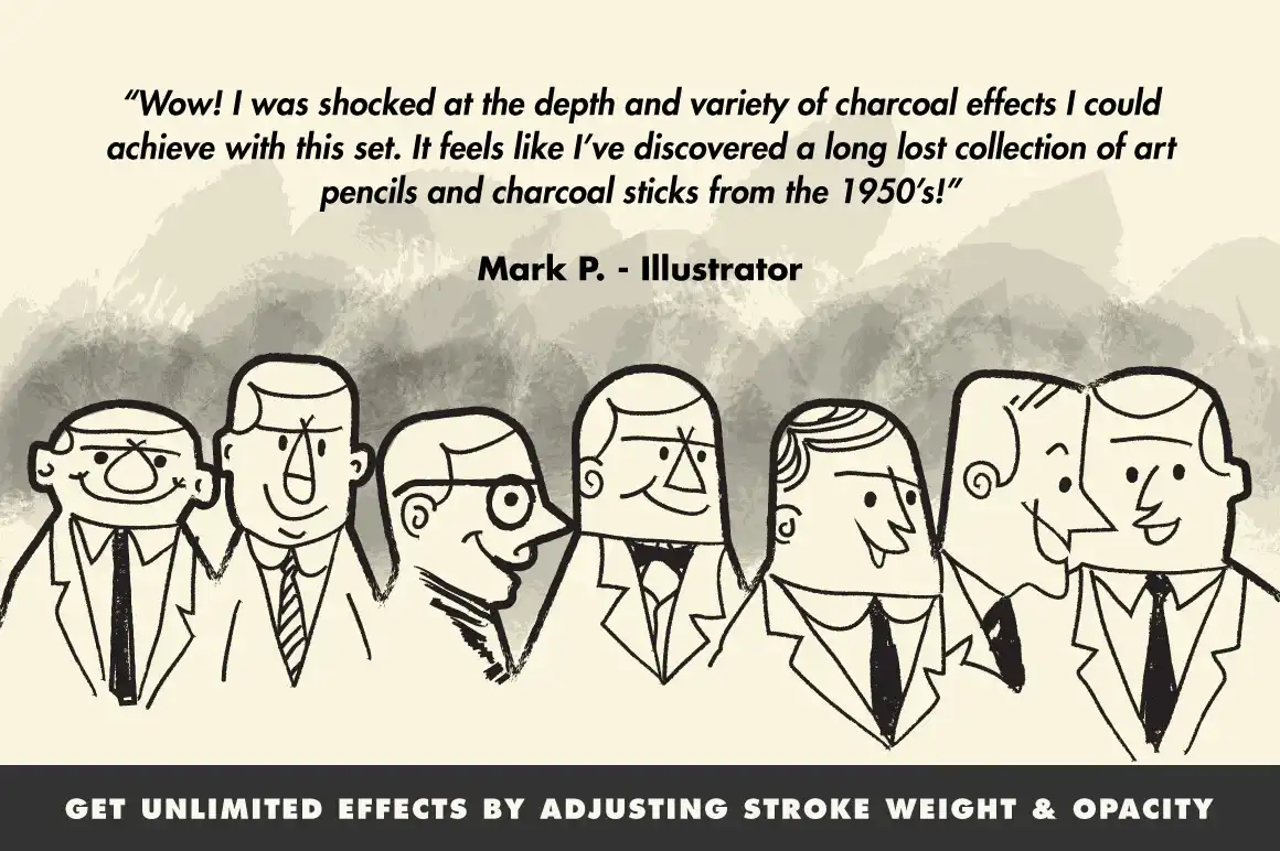 VECTORSKETCH | CHARCOAL PENCILS FOR ADOBE ILLUSTRATOR 3 vectorsketch charcoal pencils for adobe illustrator (2) 380