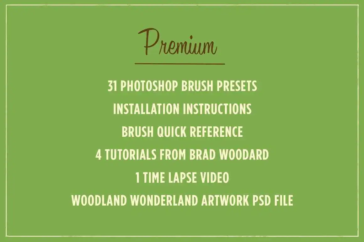 WOODLAND WONDERLAND BRUSH & TUTORIAL PACK FOR ADOBE PHOTOSHOP 11 woodland wonderland brush & tutorial pack for adobe photoshop (10) 343