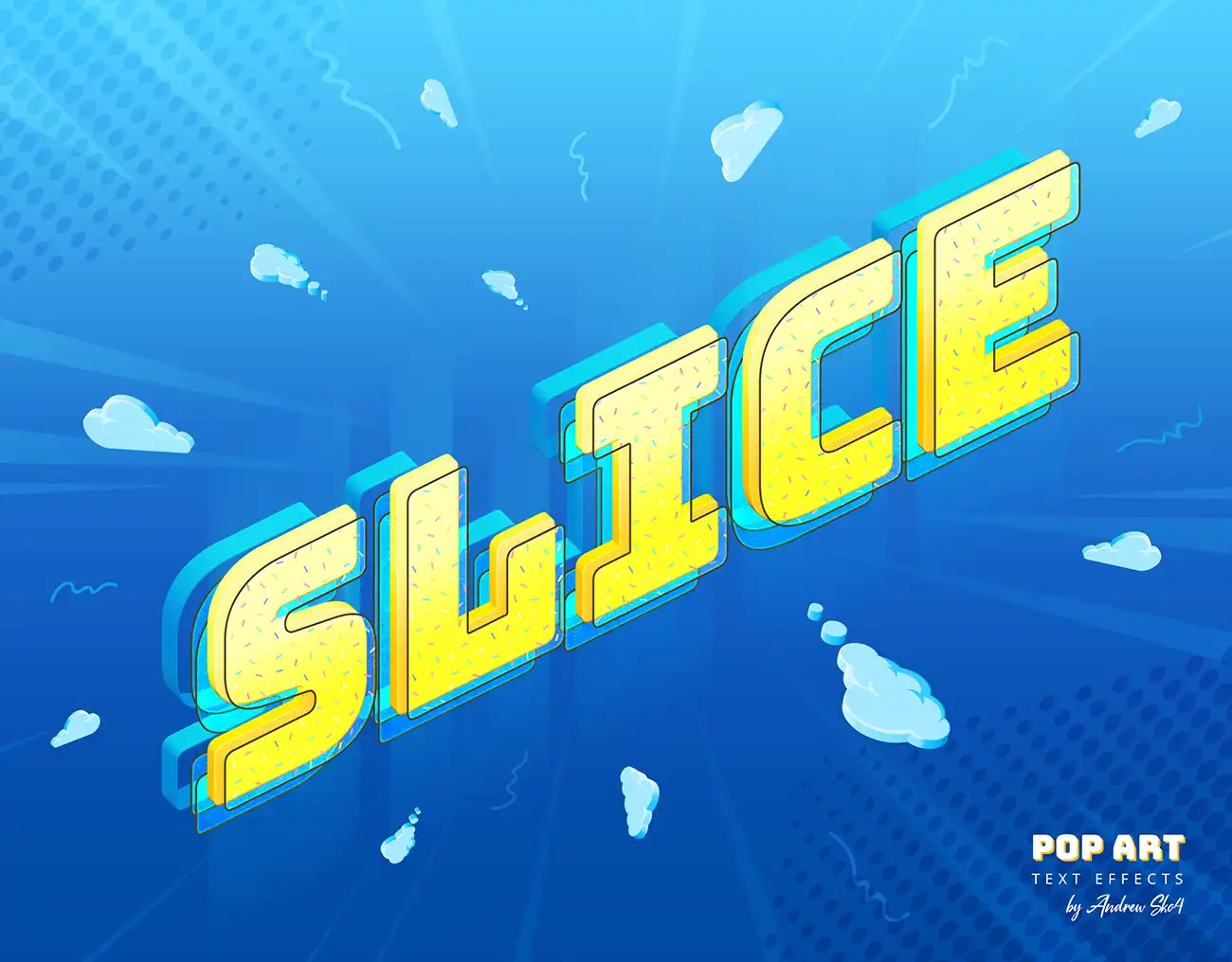 Sliced Pop Art - Text Effects 7 073425