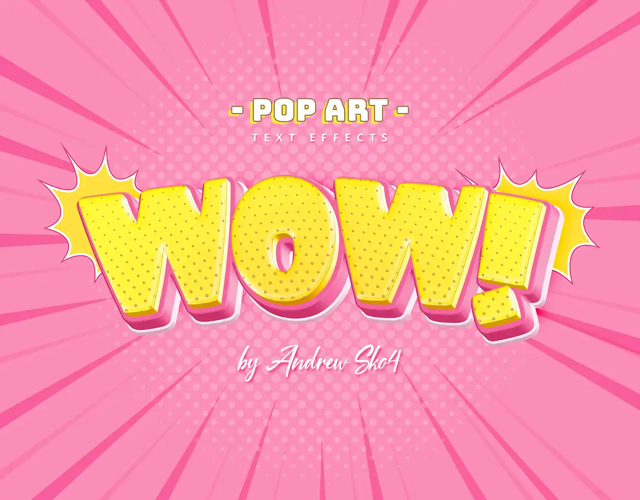 Sliced Pop Art - Text Effects 5 073425
