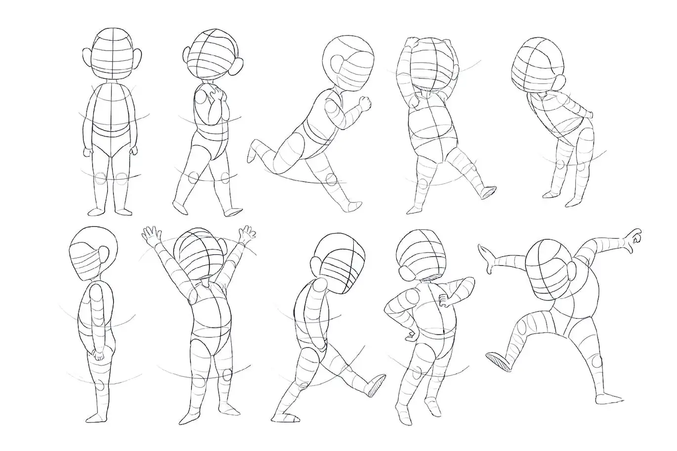 10 Character Kids Stamps Procreate 3 074029
