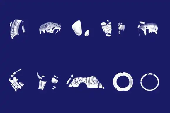 10 Glare Eye Stamps (set 1) 4 074029