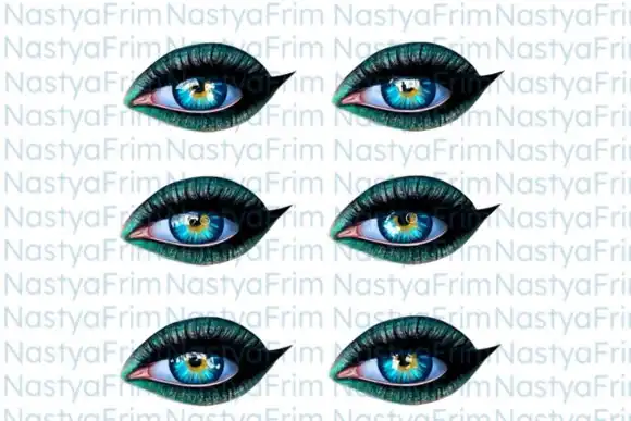 10 Glare Eye Stamps (set 1) 3 074029