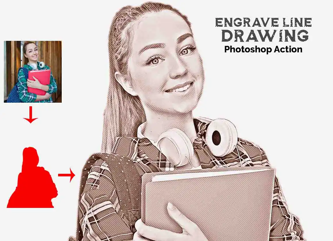 10-IN-1 Engraving Effect PS Action Bundle 13 075328