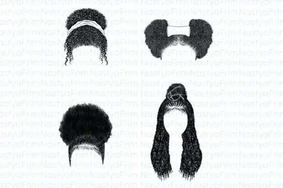 10 Procreate Afro Hair Brushes (set 1) 3 074029