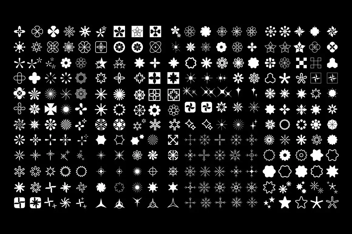 1000 Stars Icon Vector Design 3 074029
