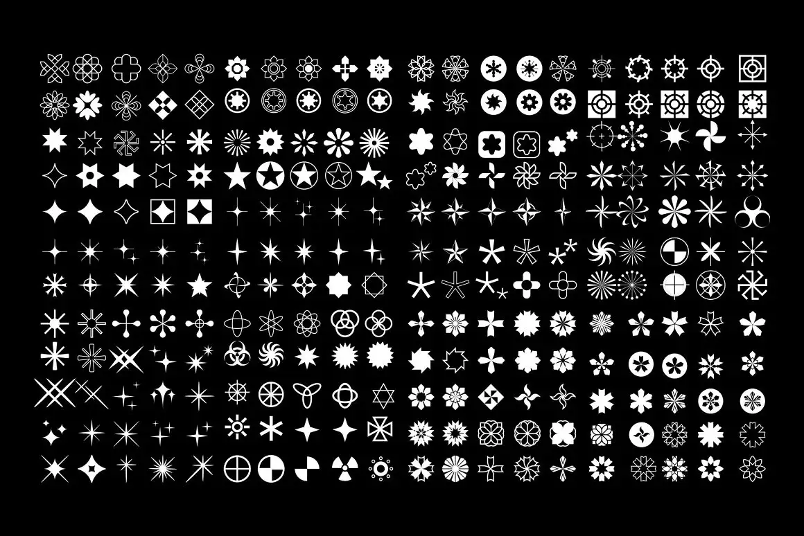 1000 Stars Icon Vector Design 6 074029