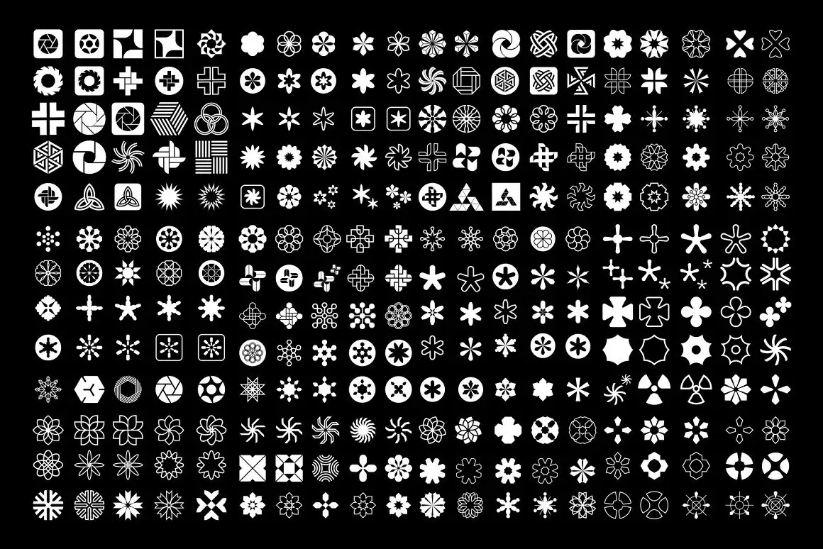 1000 Stars Icon Vector Design 4 074029