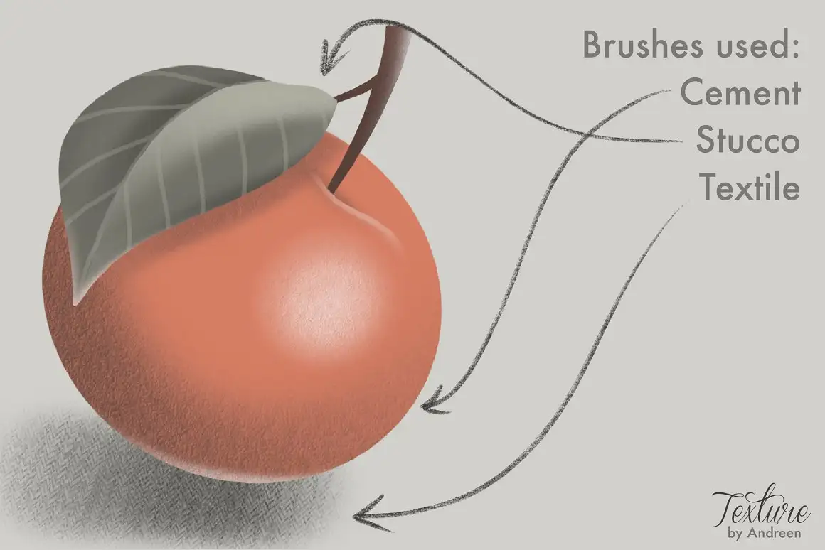 11 Texture brushes for Procreate 3 074029