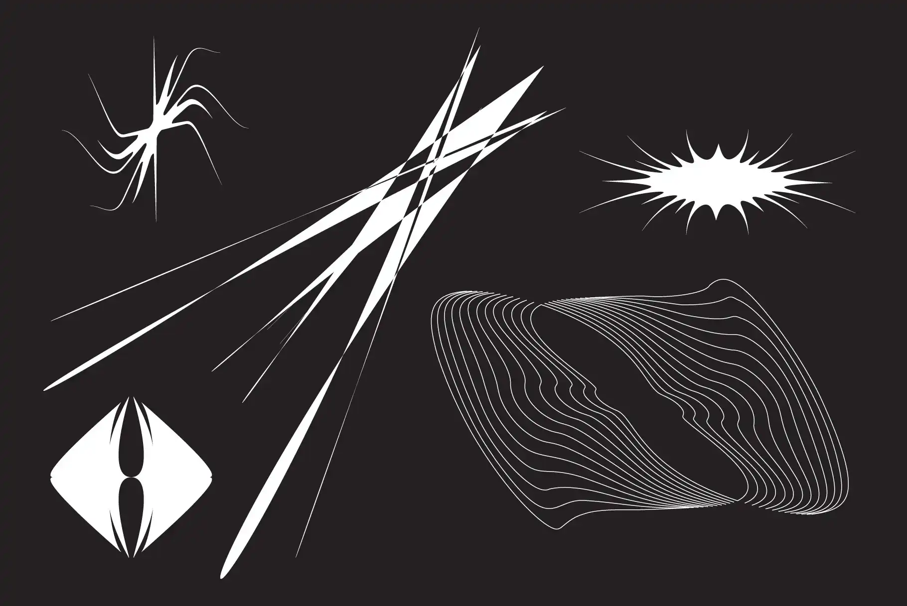 111 STRANGE VECTOR SHAPES 16 074029