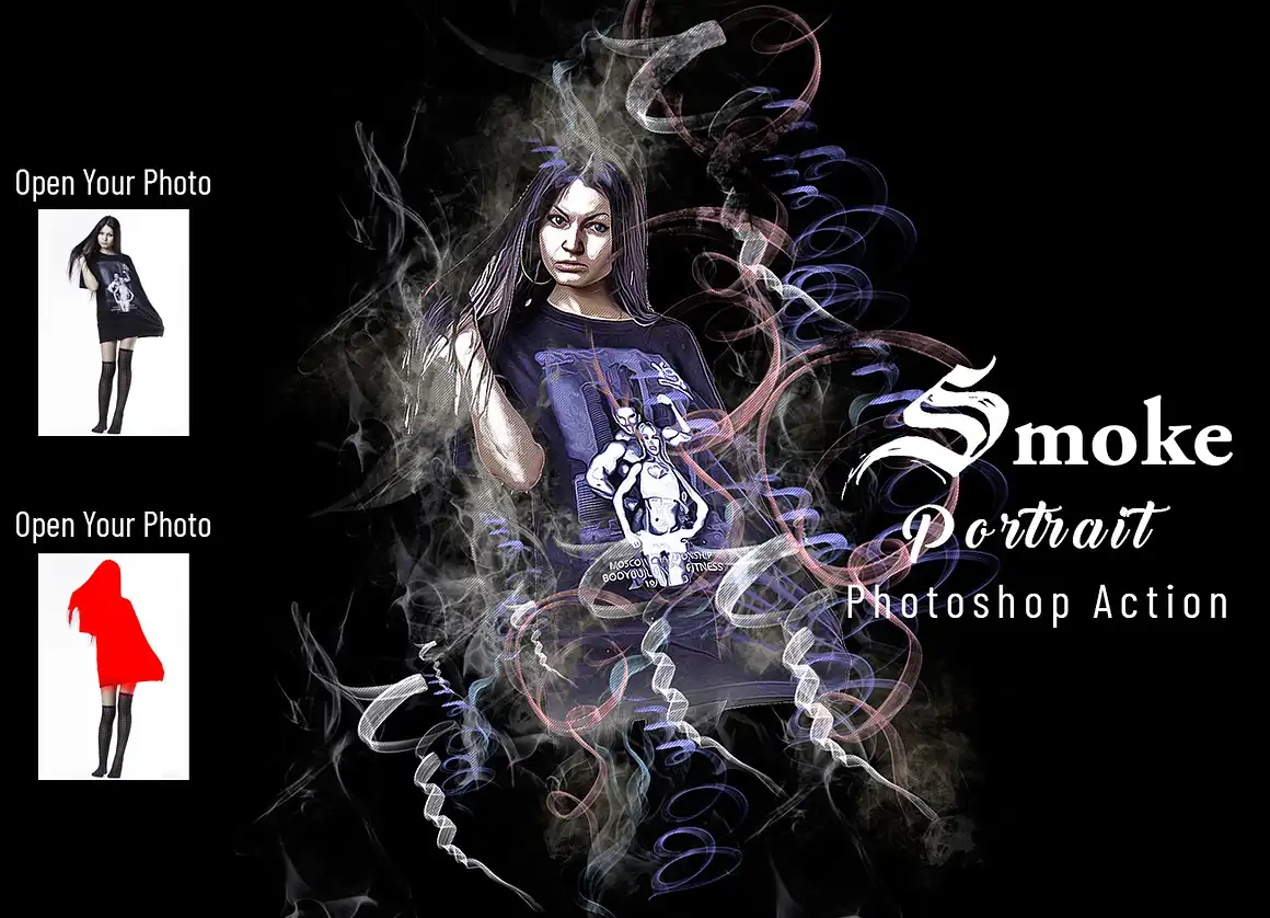 12-IN-1 Supper Art Photoshop Action Bundle 14 075344