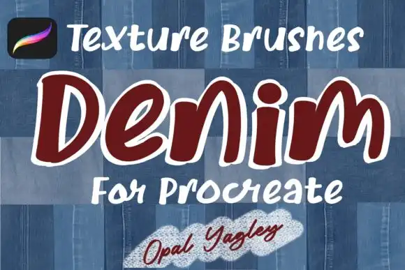 14 Denim Texture Procreate Brushes