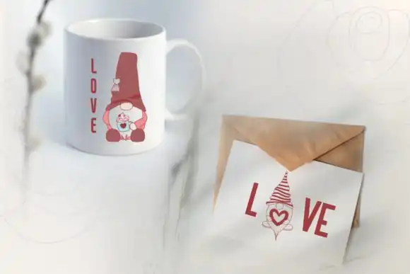 14 Valentine Gnomes Procreate Brush Stamp 6 073425